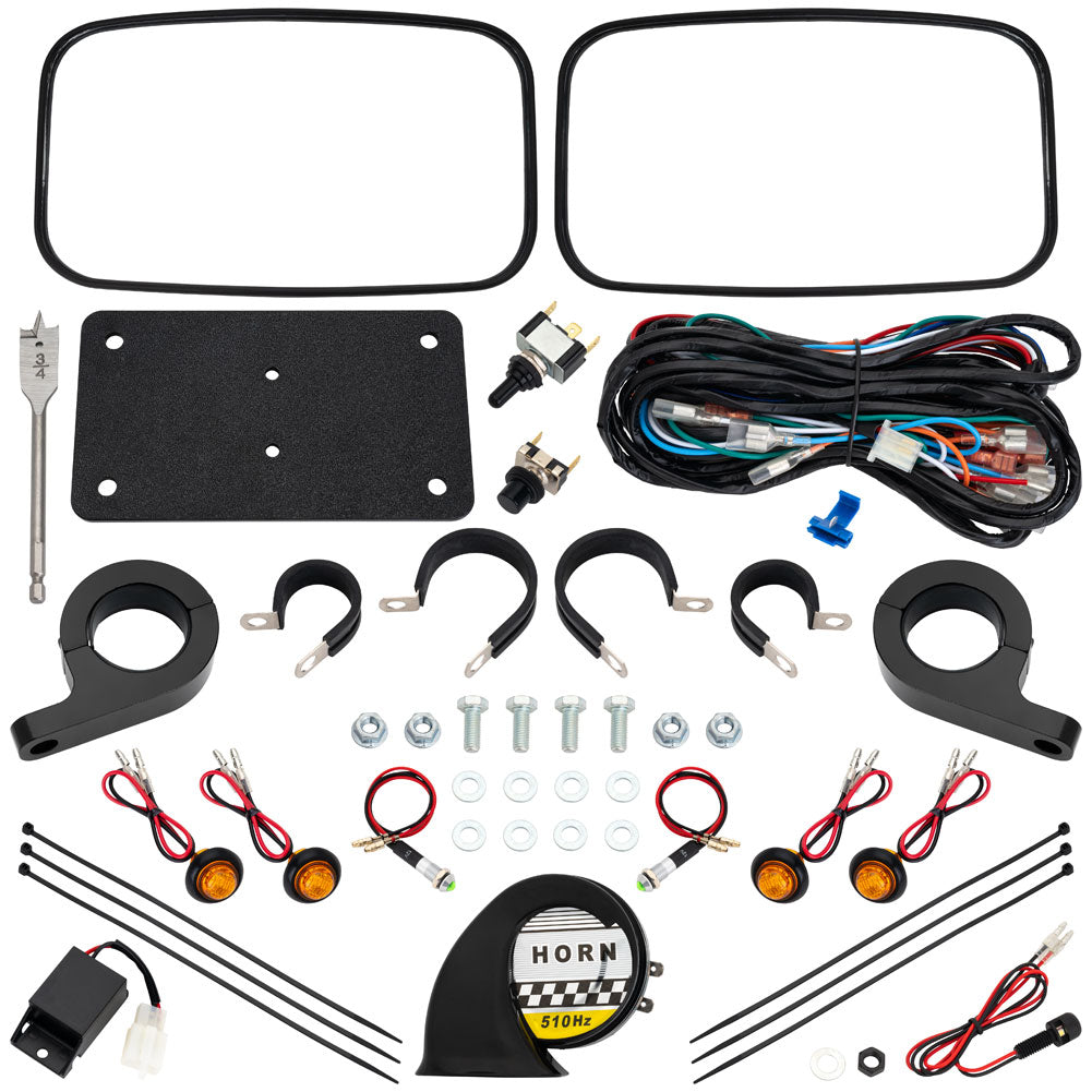 Tusk 1485130006 UTV Horn & Signal Kit - With Mirrors