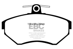 EBC UD780 96-98 Volkswagen Passat 1.9 TD Ultimax2 Front Brake Pads