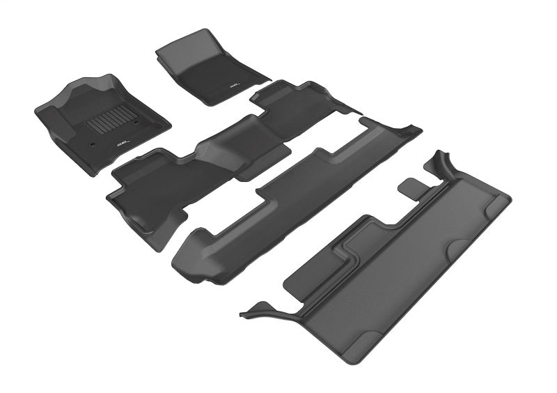 3D MAXpider 2013-2017 fits Hyundai Elantra GT Kagu 2nd Row Floormats - Black