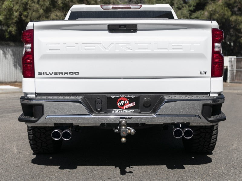 AFE 49-34139-B  XV 3in 304 SS Cat-Back Exhaust w/ Cutout 19-21 fits GM Silverad