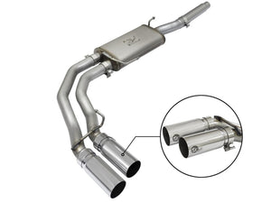 AFE 49-43079-P Exhausts Cat-Back SS fits Ford F-150 04-08 V8 4.6/5.4L w/ Polish