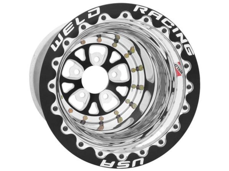 Weld  84P-515280 V-Series 15x15 / 5x4.75 BP / 5in. BS Polished Wheel - Non-Beadl
