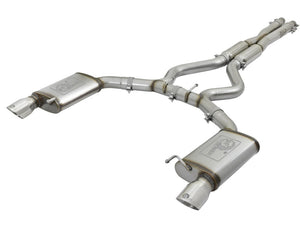 AFE 49-33087-P rce XP 3in Sport Tone Cat-Back Exhausts w/ Polished Tips 15-17 f