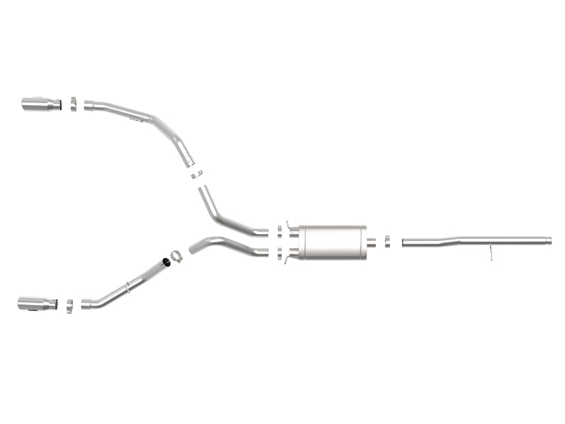 AFE 49-44112-P  GT Series 3in 409SS fits GM Silverado/fits Sierra 1500 09-19 V6
