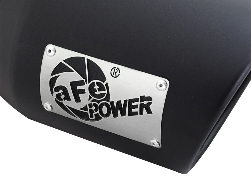 AFE 49T40601-B12 Diesel Exhaust Tip Bolt On Black 4in Inlex x 6in Outlet x 12in