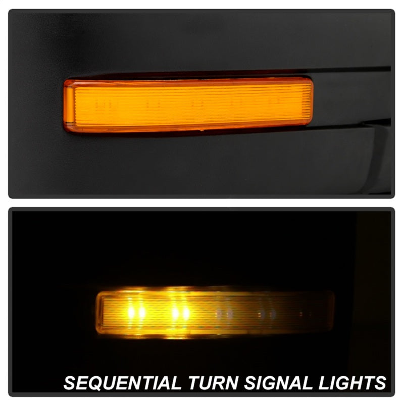 xTune 9943171 07-14 fits Ford F-150 Heated Amber Seq LED Signal OEM Pwr Mirrors