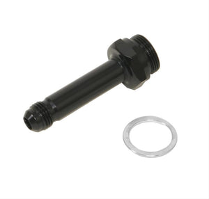 Fragola 491975-BL -6AN x 7/8-20 Carb Adapter Long 3in - Black