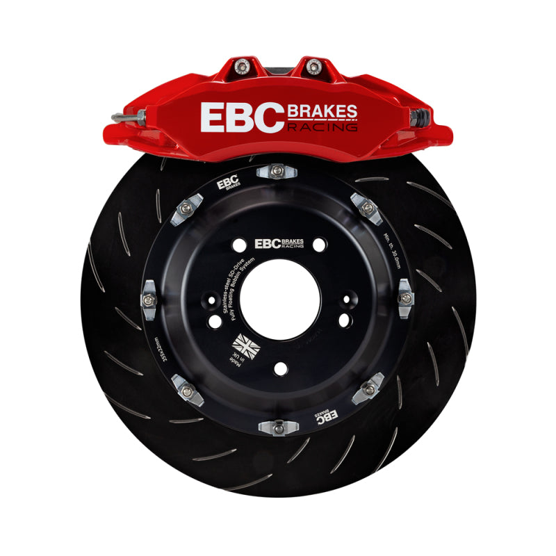 EBC BBK033RED-2 Racing Volkswagen Golf R Red fits Apollo 20-23-6 Calipers 380mm Rotors Front Big Brake Kit