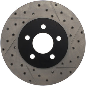 Stoptech 127.61072L 03-09 Lincoln Town Car / 03-09 Mercury Grand Marquis Front Left Slotted & Drilled Rotor
