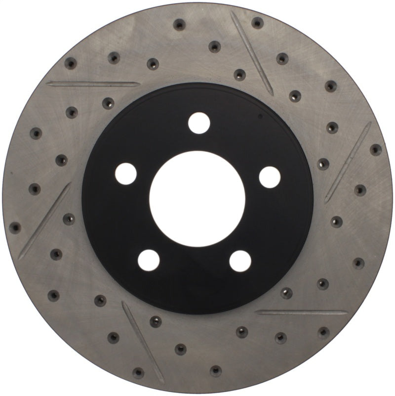 Stoptech 127.61072L 03-09 Lincoln Town Car / 03-09 Mercury Grand Marquis Front Left Slotted & Drilled Rotor