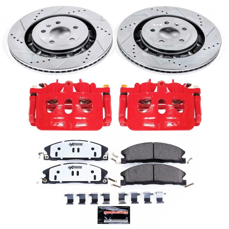Power Stop KC6374-36 13-20 Lincoln MKT Front Z36 Truck & Tow Kit w/Cals