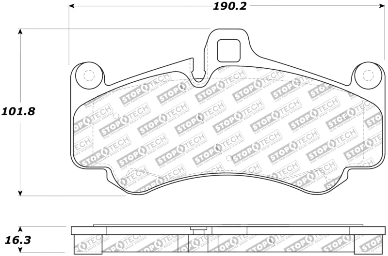 Stoptech 308.0991 Street Touring Brake Pads
