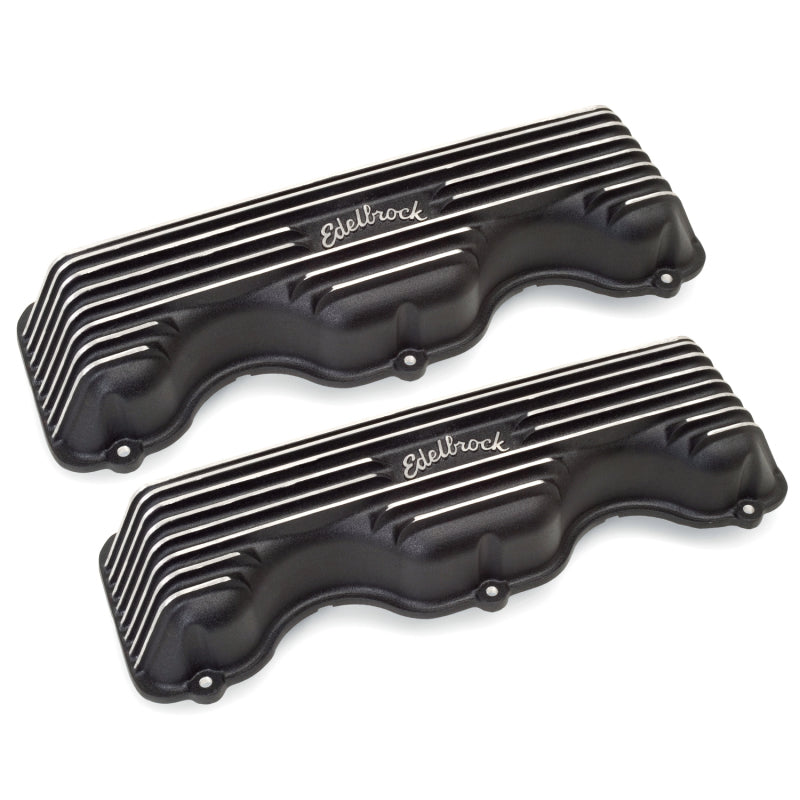 Edelbrock 41403 Valve Cover Classic Series fits Chevrolet W 348/409 CI V8 Black
