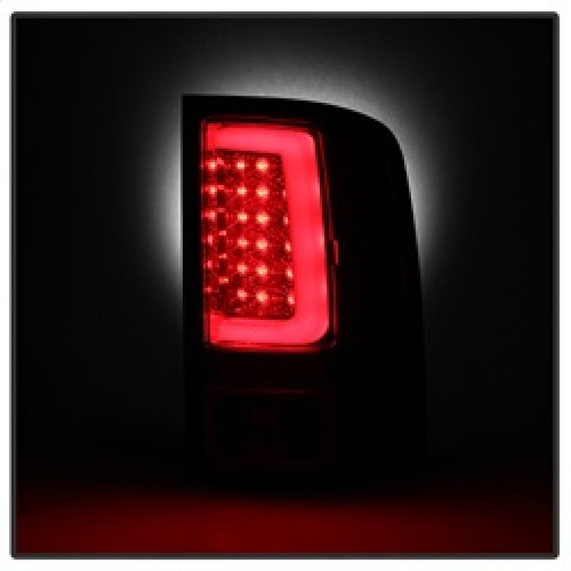 Spyder 5084767 fits GMC 07-13 Sierra 1500 V2 Light Bar LED Tail Lights - Red Cl