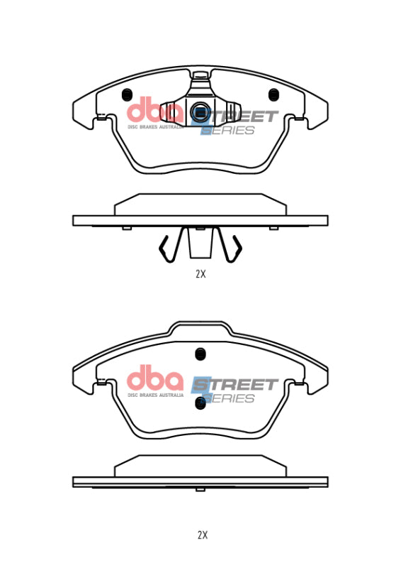 DBA 13-24 Scion FR-S (w/292mm Front Rotor) Rotor Front Street Series Brake Pads
