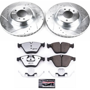 PowerStop K6055-26 2011 fits BMW 335d Front Z26 Street Warrior Brake Kit