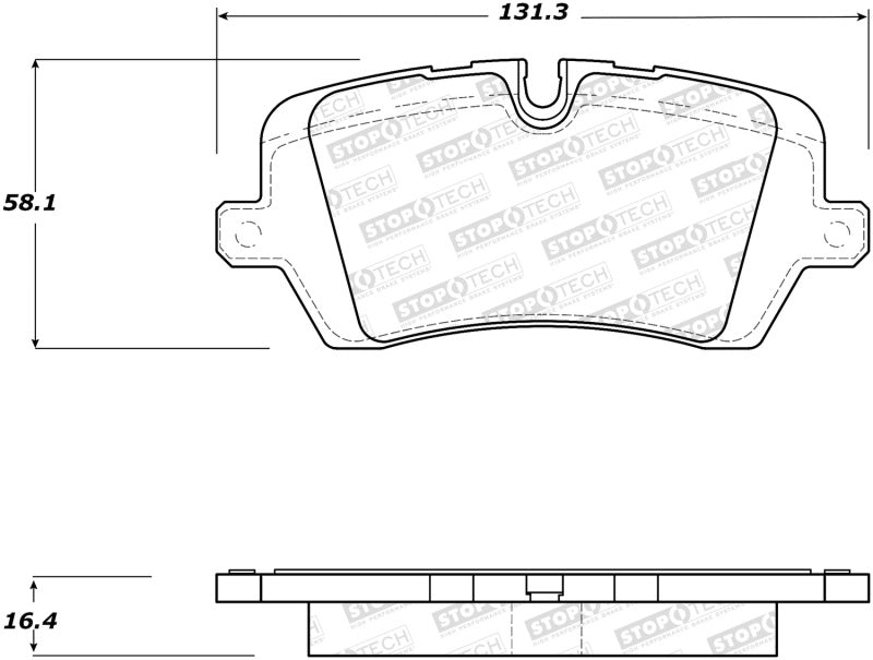 Stoptech 308.1692 Street Brake Pads - Rear