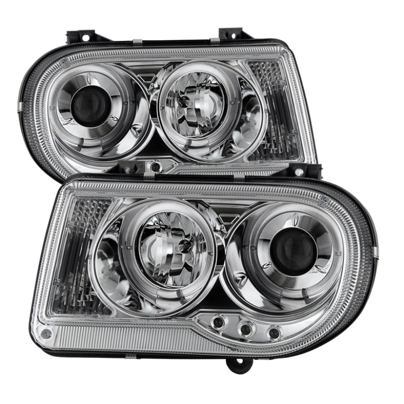 Spyder 5009142 fits Chrysler 05-10 300C Projector Headlights LED Halo LED Chrm
