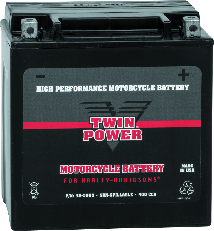 Twin Power YIX-30L fits  High Performance Battery Replaces H-D 66010-97A Made in
