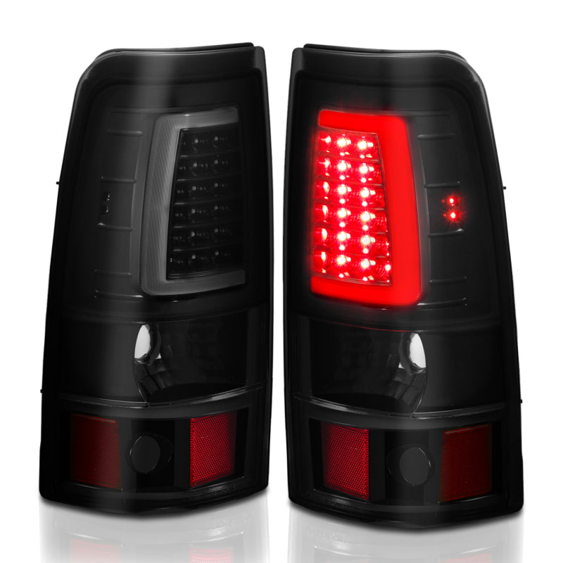 ANZO 311331 1902 fits Chevy 99-20 Silverado 1500 LED Taillights Plank Style Black w/Smoke Lens