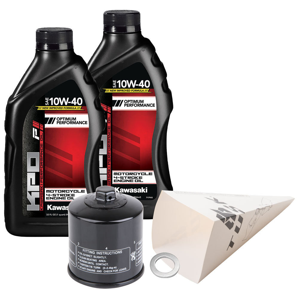 Tusk 1529860371 4-Stroke Oil Change Kit  Kawasaki KPO 10W-40