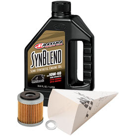 Tusk 1529860408 4-Stroke Oil Change Kit  Maxima Synthetic Blend 10W-40