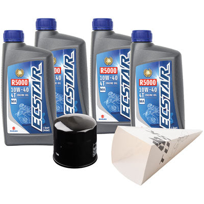 Tusk 1529860480 4-Stroke Oil Change Kit  Ecstar R9000 Full Synthetic 10W-40