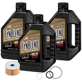 Tusk 1529860491 4-Stroke Oil Change Kit  Maxima Synthetic Blend 10W-40