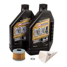 Tusk 1529860563 4-Stroke Oil Change Kit  Maxima Synthetic Blend 10W-40