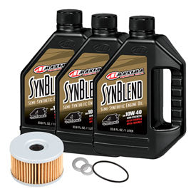 Tusk 1529860663 4-Stroke Oil Change Kit  Maxima Synthetic Blend 10W-40