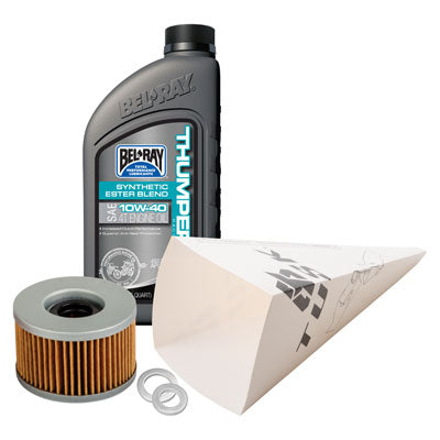 Tusk 1529860672 4-Stroke Oil Change Kit  Bel-Ray Thumper Full Synthetic 10W-40