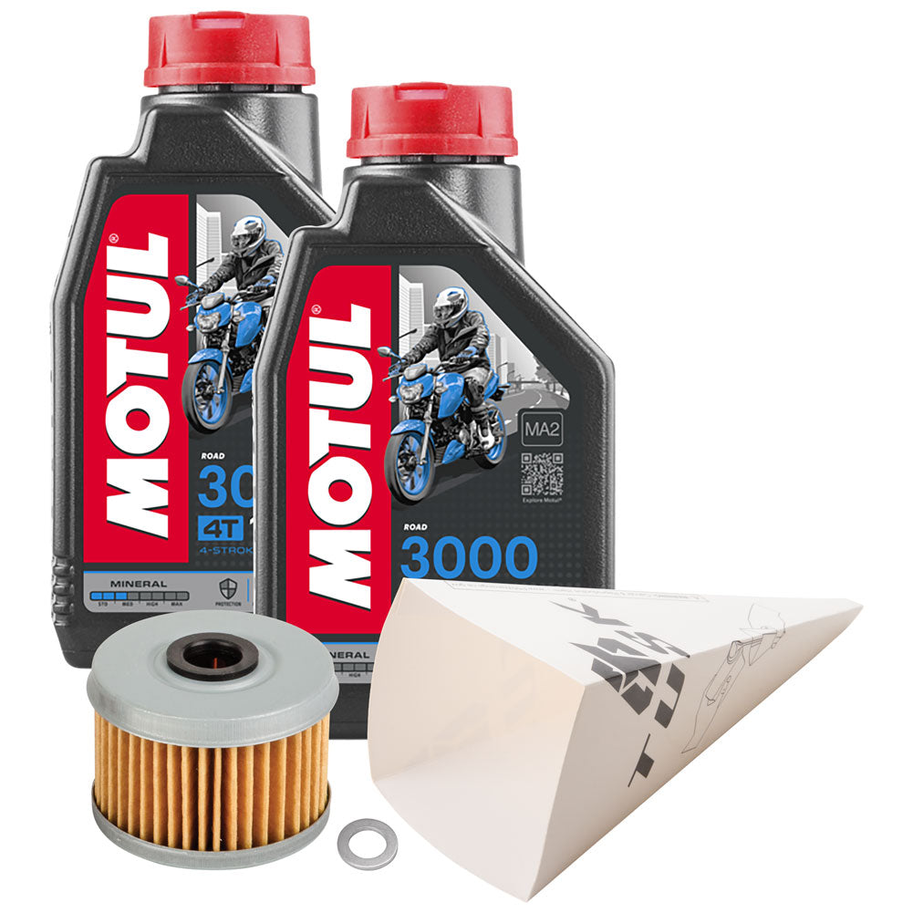 Tusk 1529860736 4-Stroke Oil Change Kit  Motul 3000 10W-40