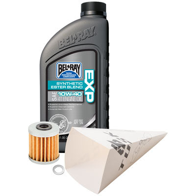 Tusk 1529860744 4-Stroke Oil Change Kit  Bel-Ray EXP Synthetic Blend 10W-40