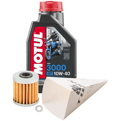 Tusk 1529860791 4-Stroke Oil Change Kit  Motul 3000 10W-40