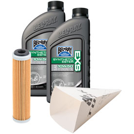 Tusk 1529861029 4-Stroke Oil Change Kit  Bel-Ray EXS Synthetic Ester 10W-50