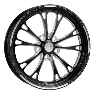 Weld  84B-1704254 V-Series 1-Piece 17x4.5 / 5x120 BP / 2.25in. BS Black Wheel -