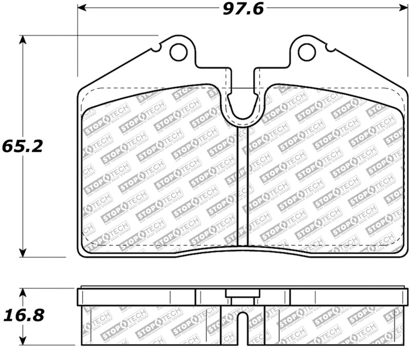 Stoptech 305.0608 Street Select Brake Pads - Front/Rear
