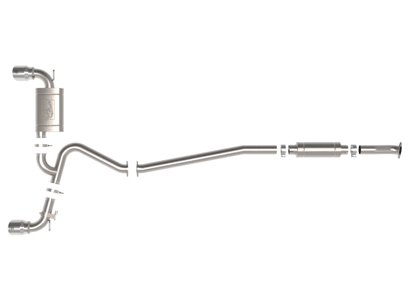 AFE 49-37033-P fits Hyundai Kona N L4-2.0L (t) Takeda 3in 304 SS Cat-Back Exhau