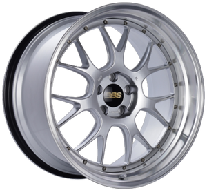 BBS LM303DSPK fits LM-R 19x9.5 5x114.3 ET45 Diamond Silver Center Diamond Cut Lip Wheel - 82mm PFS Required