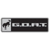 fits Ford Racing M-1447-GOAT Bronco/Bronco Sport G.O.A.T. Badge - Black/Chrome