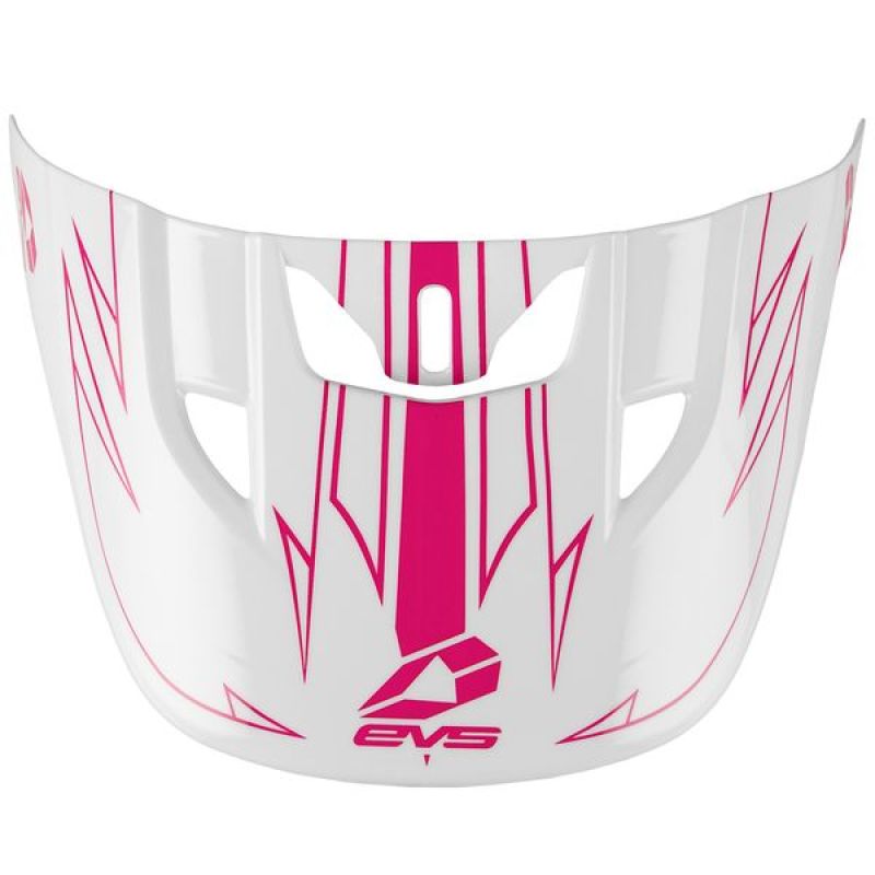 EVS HE21T3P50-VSRPK T3 Pinner Helmet Visor - White/Pink