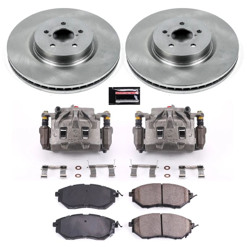 Power Stop KCOE285 10-14 fits Subaru Outback Front Autospecialty Kit w/Cals