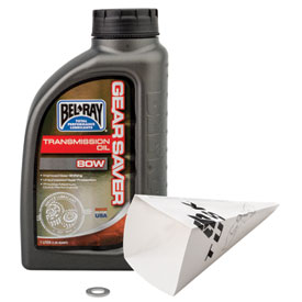 Tusk 1560110106 2-Stroke Transmission Oil Change Kit  Bel-Ray Gear Saver 80W