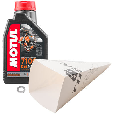 Tusk 1560110164 2-Stroke Transmission Oil Change Kit Motul 7100 10W-50