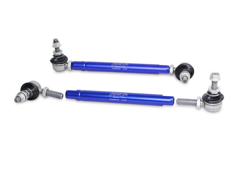 SuperPro TRC10200 2004 fits Mazda 3 i Front HD Adjustable End Link Set (10mm Stu