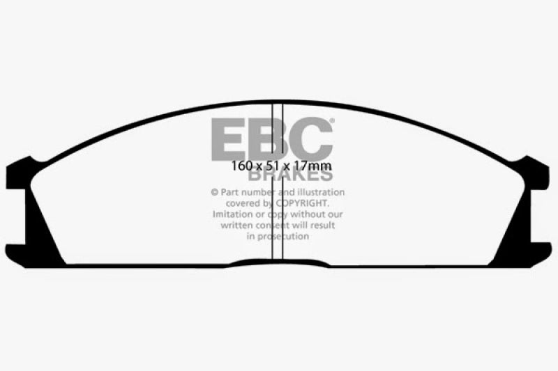 EBC DP2691 fits Subaru 92-97 SVX 3.3 Greenstuff Front Brake Pads