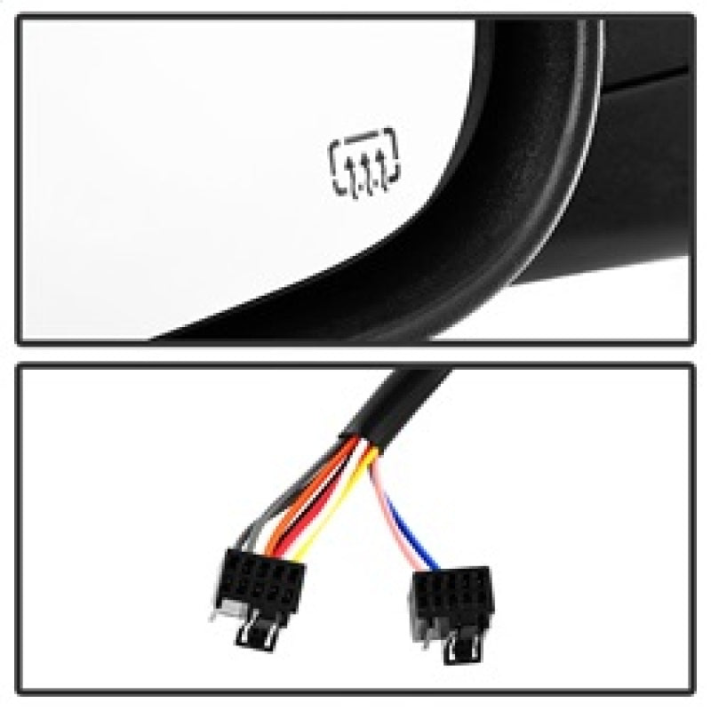 9935596 Xtune fits Dodge 09-12 Ram 1500 Extendable Heated Adjust Mirror Black