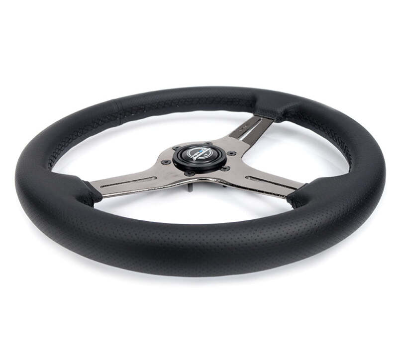 NRG ST-018BC-PR ST-018BC-PR Light Weight Gaming Steering Wheel - 350mm 3 Black