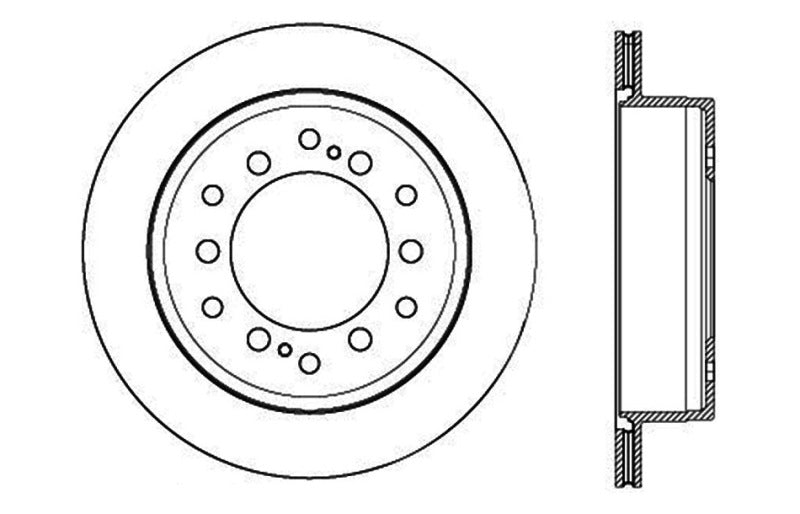 Stoptech 127.44175L Slotted & Drilled Sport Brake Rotor