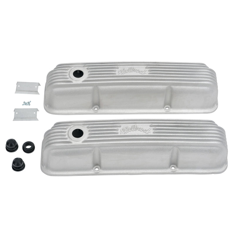 Edelbrock 41629 Valve Cover Classic Series fits Ford 1958-1976 FE V8 Satin